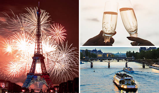 Fireworks' Bastille Day cruise with Champagne