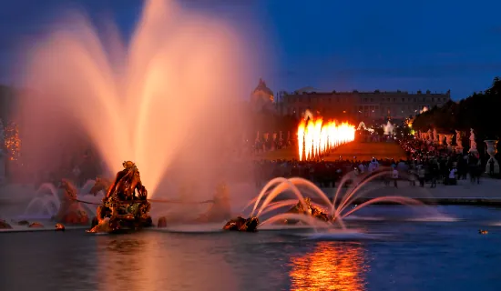 Spectacle des Grandes eaux nocturnes à Versailles
