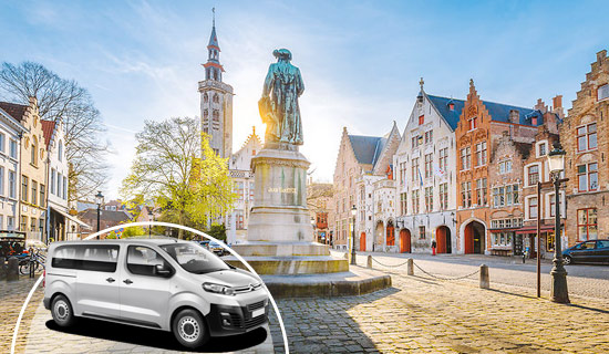 Bruges sightseeing by minibus