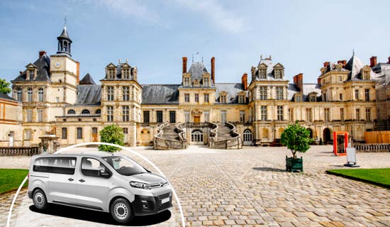 Excursión privada a Fontainebleau / Atelier de Rosa Bonheur / Parc du château de Courances con salida de París en cómodo minivan