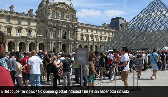PACK LOUVRE 1 DIA - Incluido entrada sin hacer cola al Louvre !