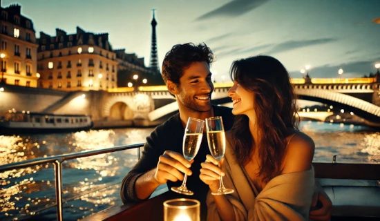 San Valentín en París : Crucero champán de noche