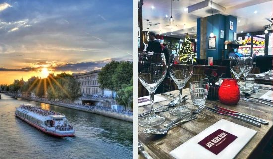 Soirée de Réveillon de Noël : Croisière sur la Seine + Dîner à Paris