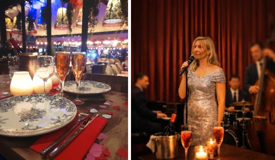 Cena de San Valentín en París 1º distrito: velada romántica con música jazz en vivo