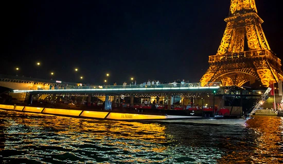 New Year's Eve Bateaux Mouches Cruise Dinner early evening