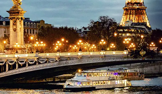 Christmas Eve cruise on the "Tosca" - Dinner with champagne