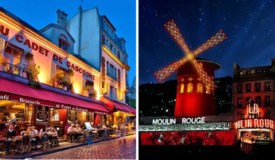 Soirée inoubliable de Saint Valentin à Montmartre : Dîner et spectacle du Moulin Rouge