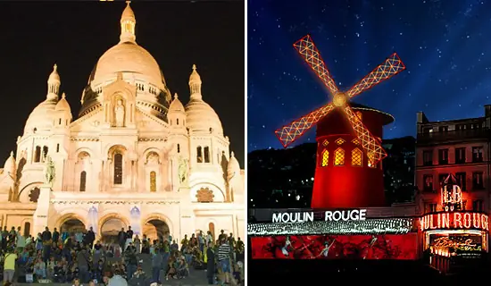 Paris de noche en 2CV + Cena en Montmartre + Moulin Rouge