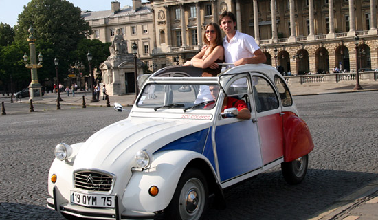 Visite guidée de Paris en 2CV