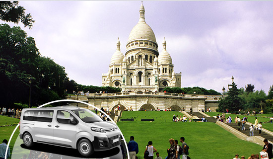 An unforgettable visit of Paris by minivan and its typical district of Montmartre