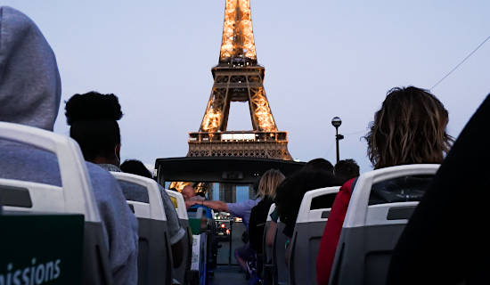 Tour de las Iluminaciones de París: un "París de noche" en un autobús de dos pisos