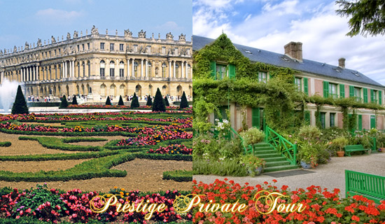 Excursion privée  Giverny-Versailles au départ de Paris en minivan tout confort