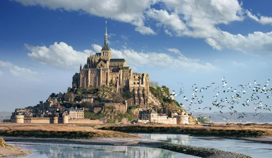 Tour privé de Normandie & Mont St Michel en 2 jours au départ de Paris en minivan tout confort