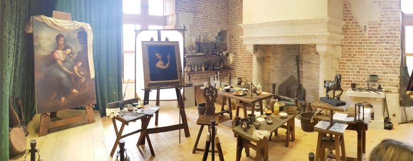 Leonardo da Vinci's workshop at Clos Luc