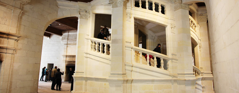 The double staircase in Chambord