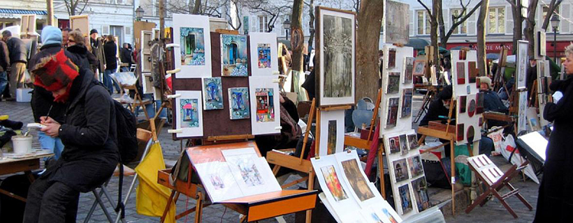 La Plaza del Tertre en Montmartre