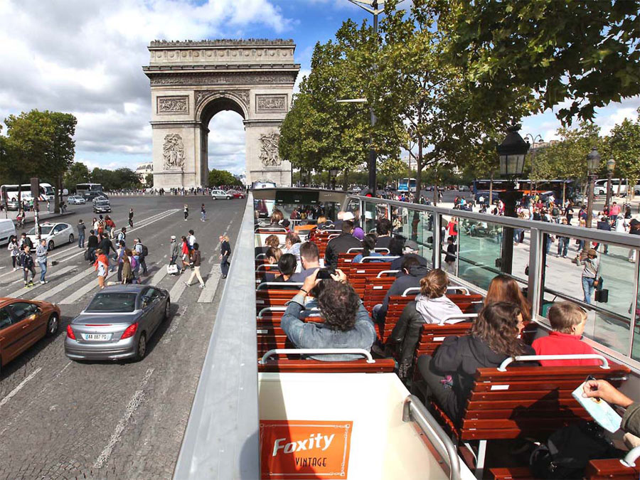 Paris City Tour de 2H Visite de Paris en bus à impériale France Tourisme