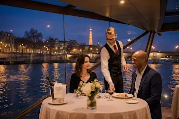 Dîner croisière Paris : bateau panoramique et cuisine raffinée